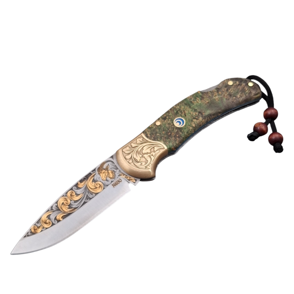 Altın Gravürlü N690 Böhler Çakı
